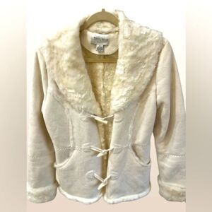 White House Black Market Suede Coat